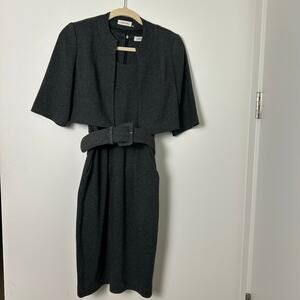 Calvin Klein Gray Herringbone 2 Piece Set Size 2